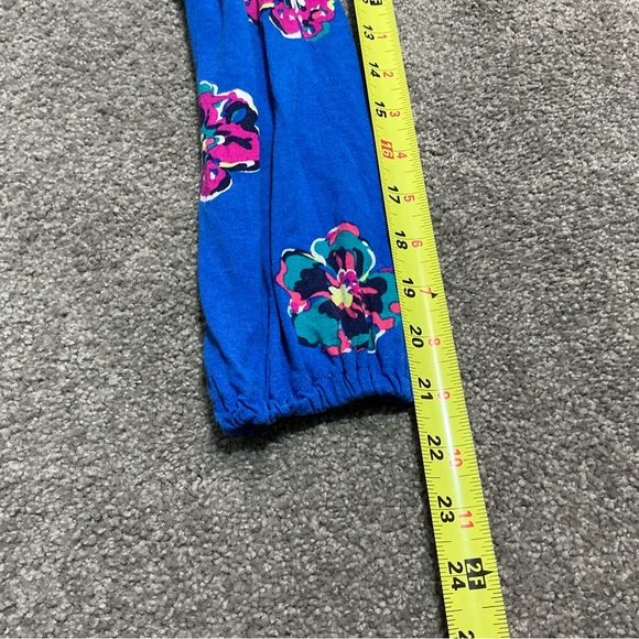 Lilly Pulitzer Dress Womens Size M Beckett Floral Midi Blue Shirt - Picture 11 of 12